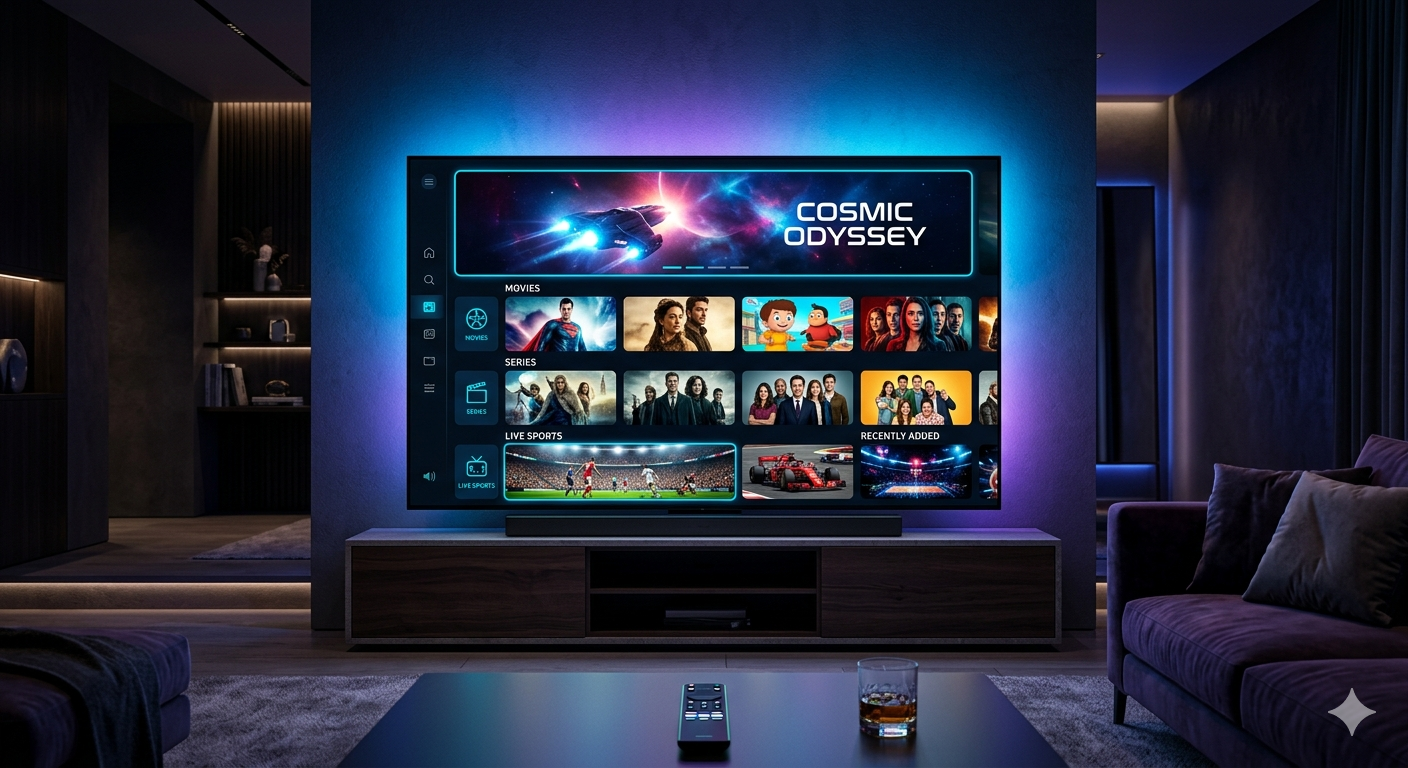 IPTV Nederland interface met 10.000 HD zenders